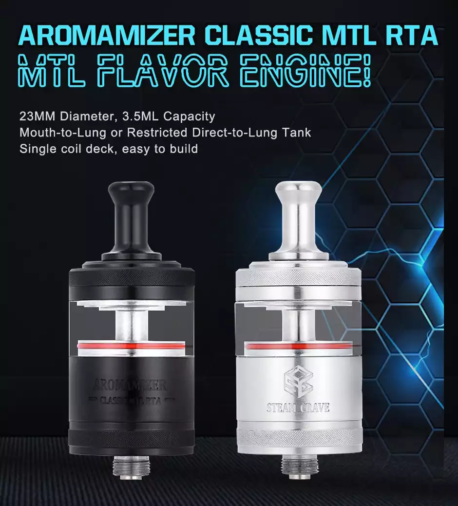 Aromamizer Classic MTL RTA argintiu